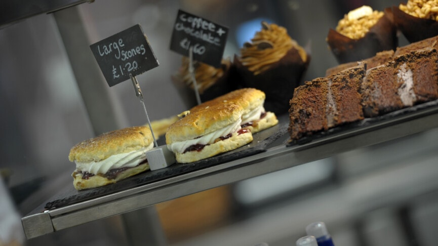 Break Time At 2.55pm Cafe Selection Of Cakes