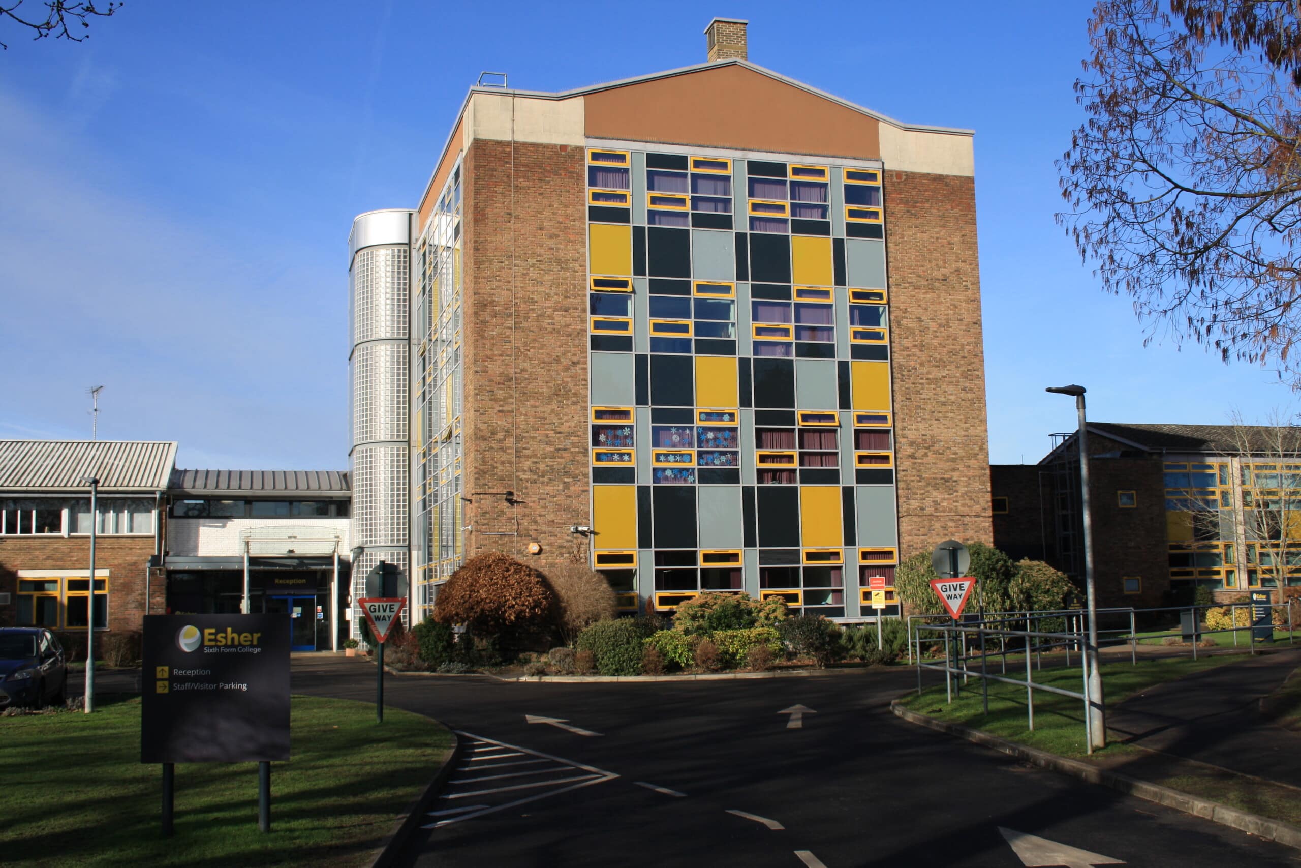 Esher Sixth Form College In Winter Sun