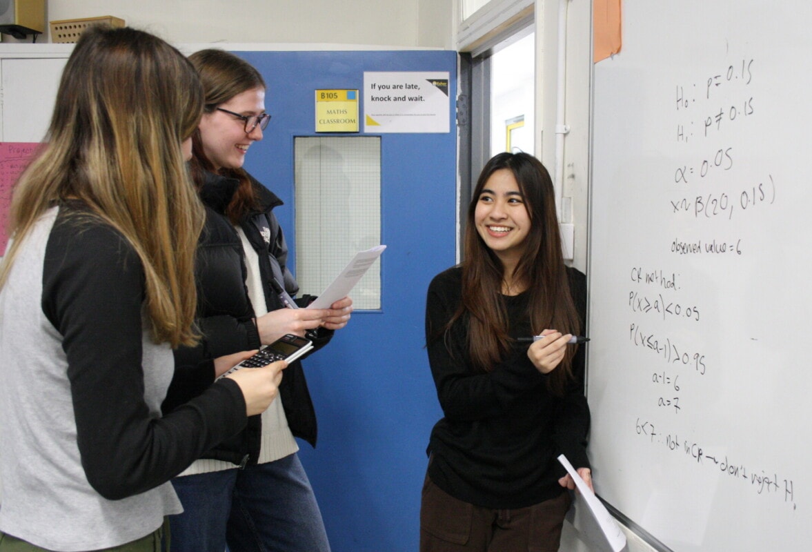 Period 2 Moji In A Maths Lesson Working On A White Board