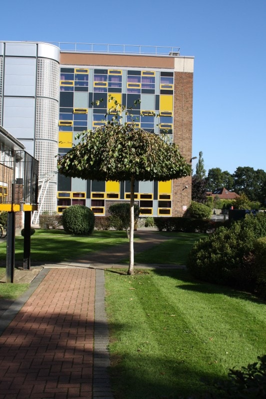 Photo of outside of Esher Sixth Form College