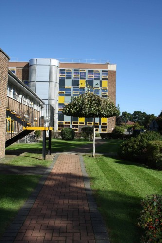 View of the front of Esher Sixth Form College