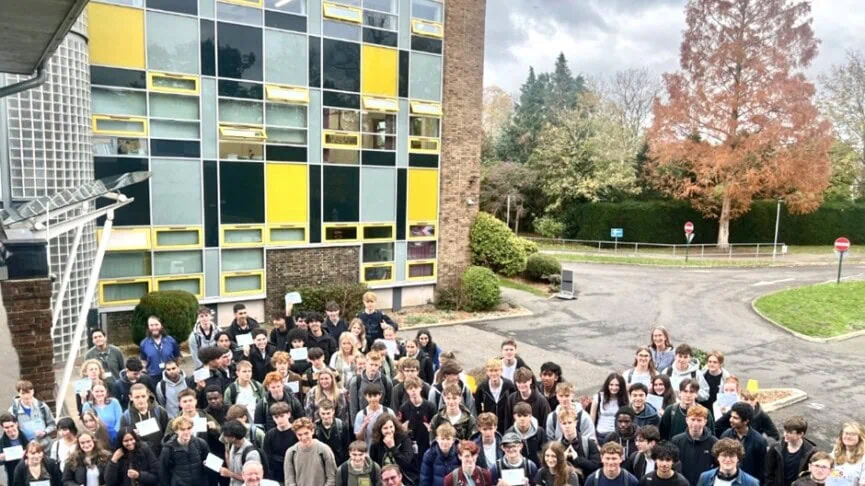 maths challenge winners group shot