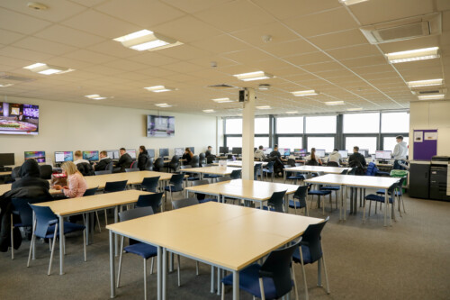 Open plan studying in the Learning Resource Centre 2