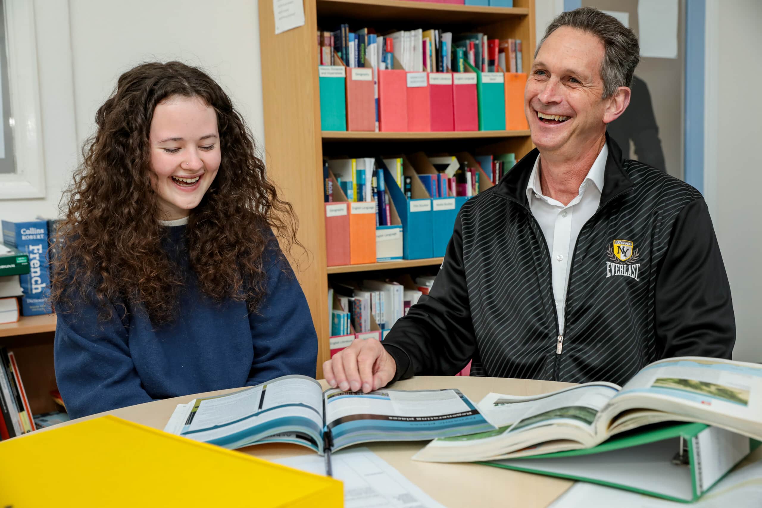 Student in Study Centre With Malcolm