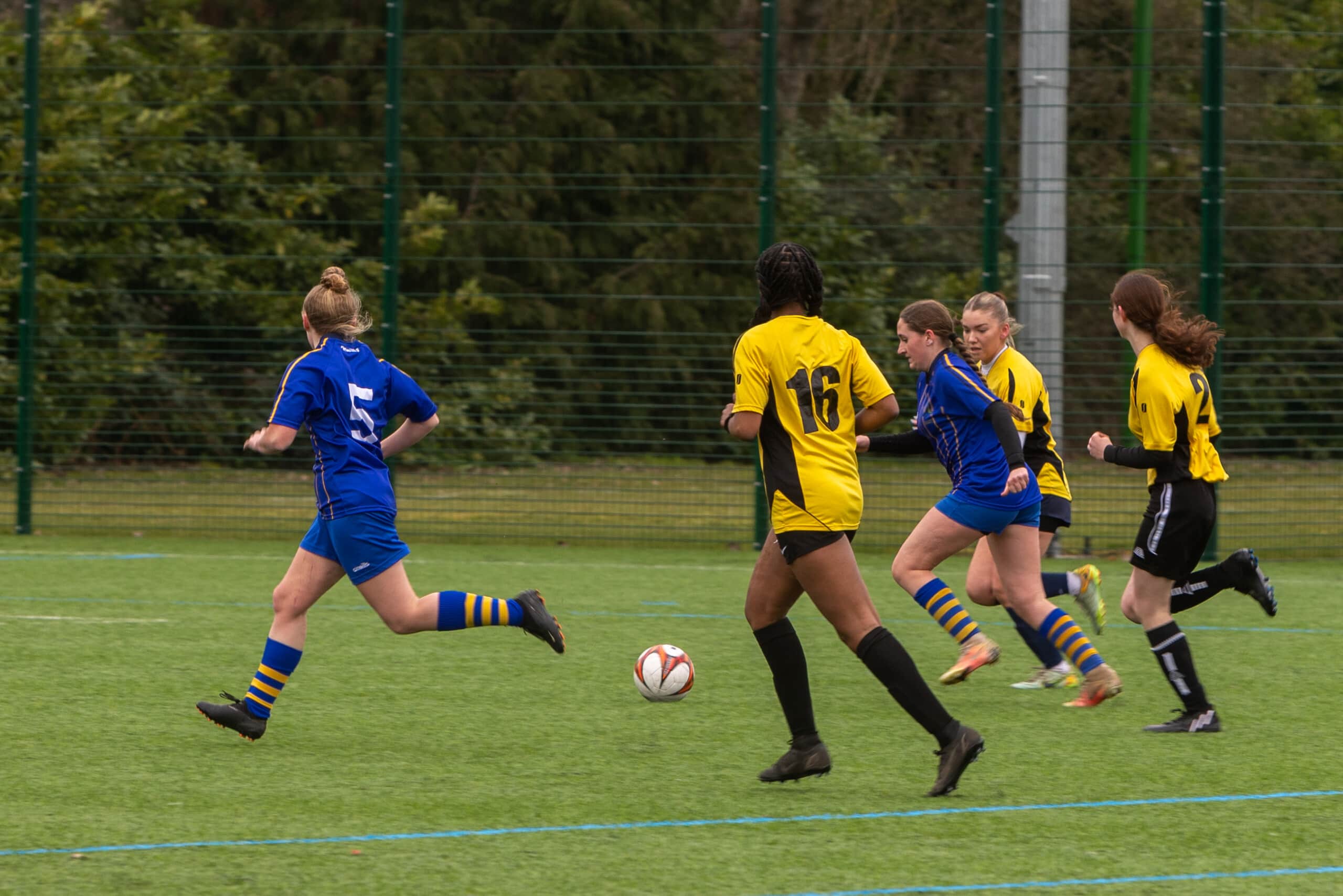 Girls football match