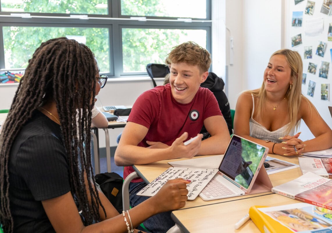 a group of students enjoying a sociology lesson