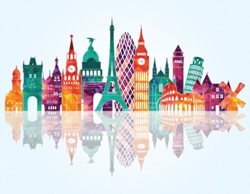 Europe skyline