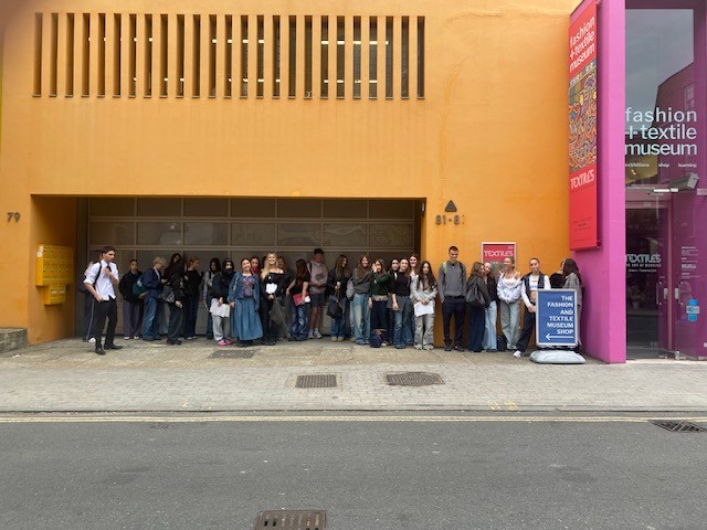Group Of Students Outside Fashion And Textiles Museum
