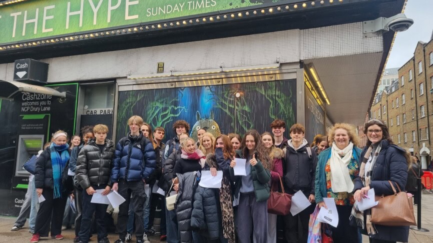 drama students on My Neighbor Totoro Theatre Trip