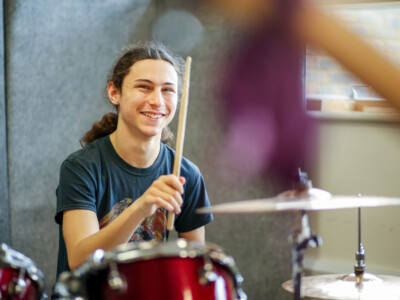 Drummer Music Student