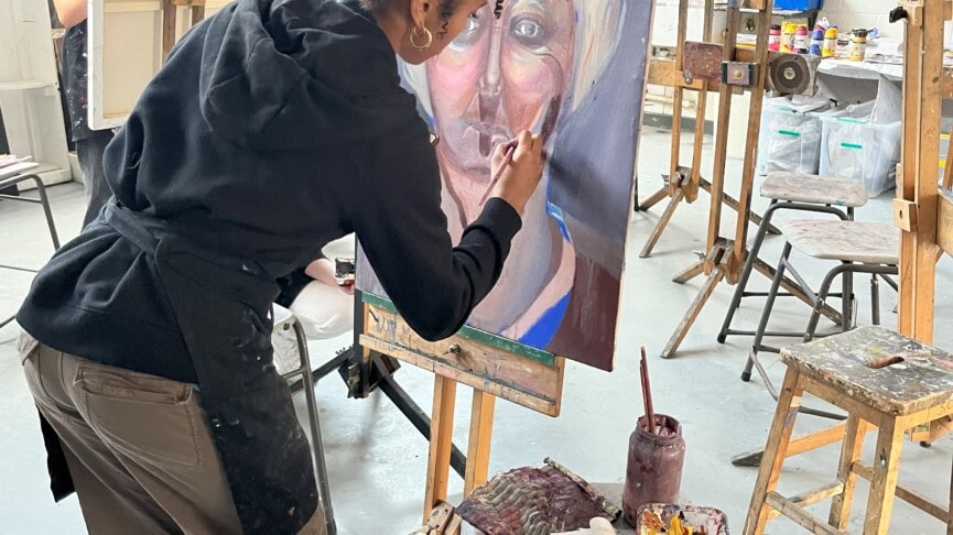 Girl At Easel