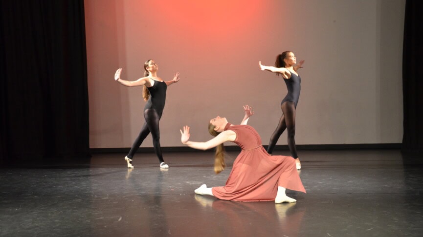 dance students on stage