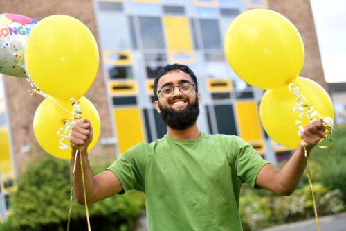 Student celebrates results day 2023