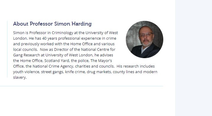 About Prof Simon Harding