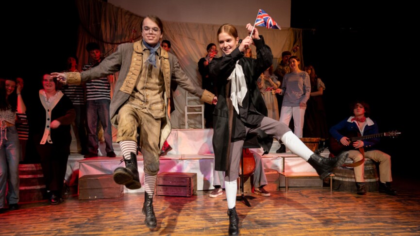 College Production dancing performers