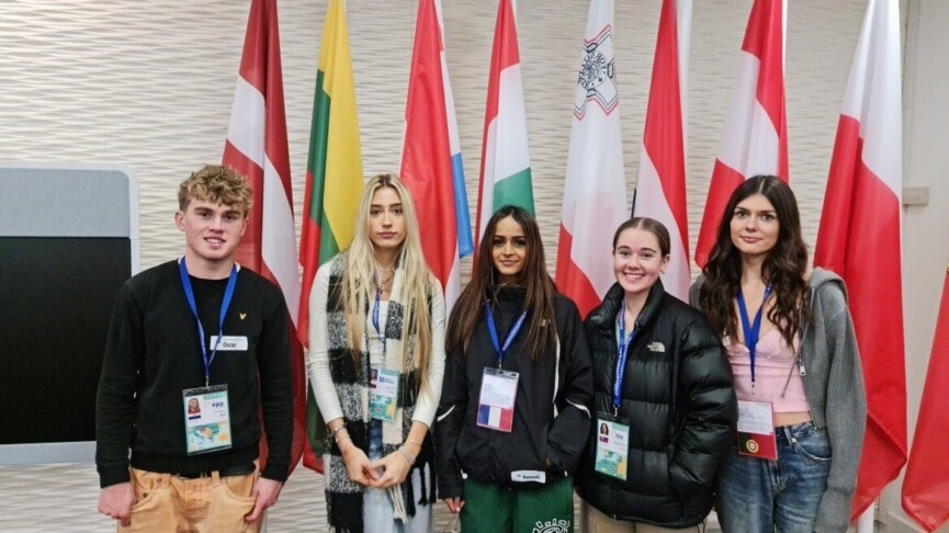 Students By Flags