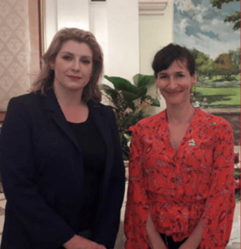 Alexandra Mckenzie With Penny Mordaunt