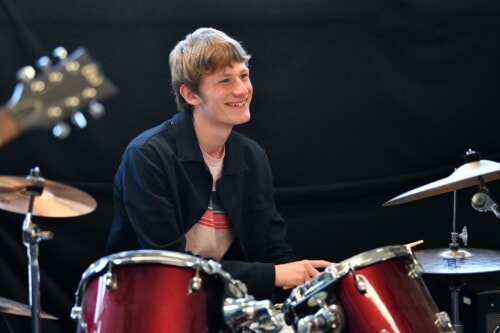 Boys On Drums Smiling