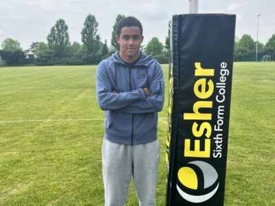 PE student Aaron on the rugby pitch