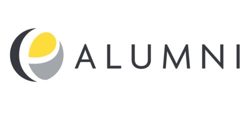 The Esher Alumni Logo including the Esher ball and the wording Alumni