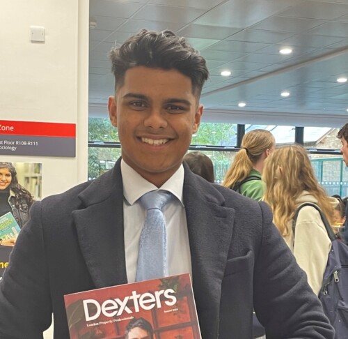 Callum Gibbons at the Esher Careers Fair