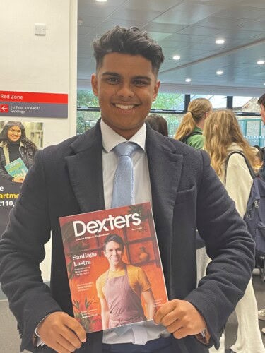 Callum Gibbons at the Esher Career Fair