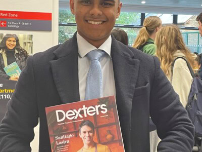 Callum Gibbons at the Esher Career Fair