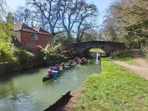 students Canoeing