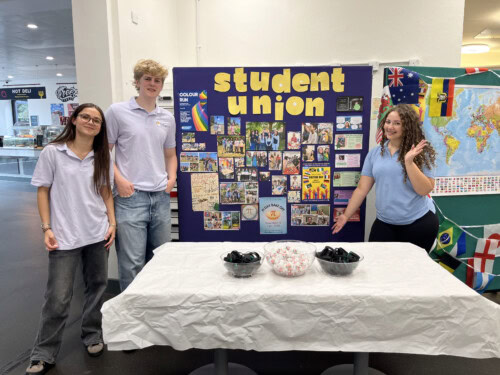 The Student Union stand at an event