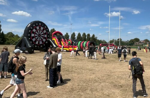 Summer festival on the field