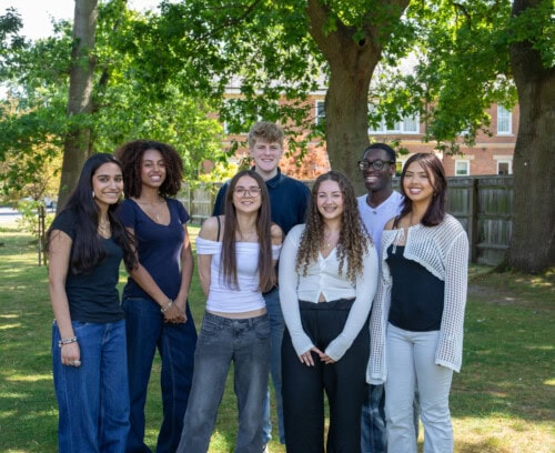 Photo of the 7 students who make up this years Student Union