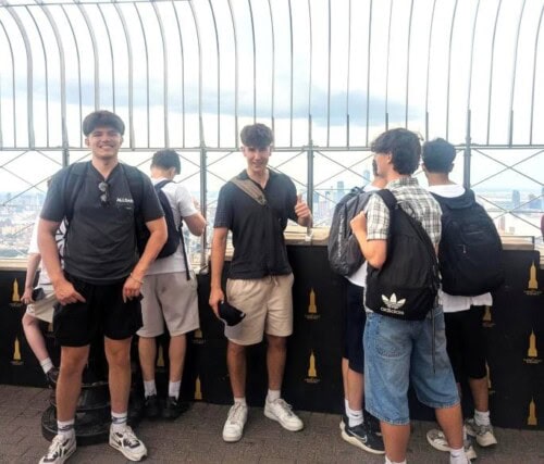 Boys At Lookout In New York 2