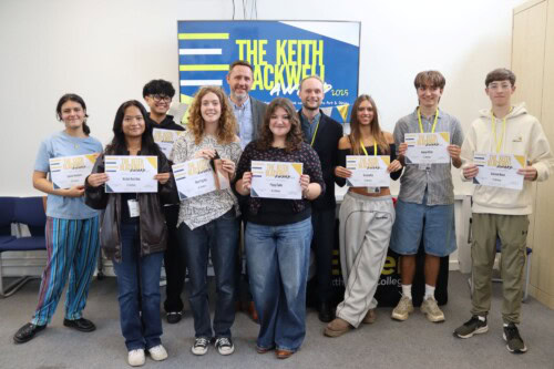Group of student nominees for the Keith Blackwell award