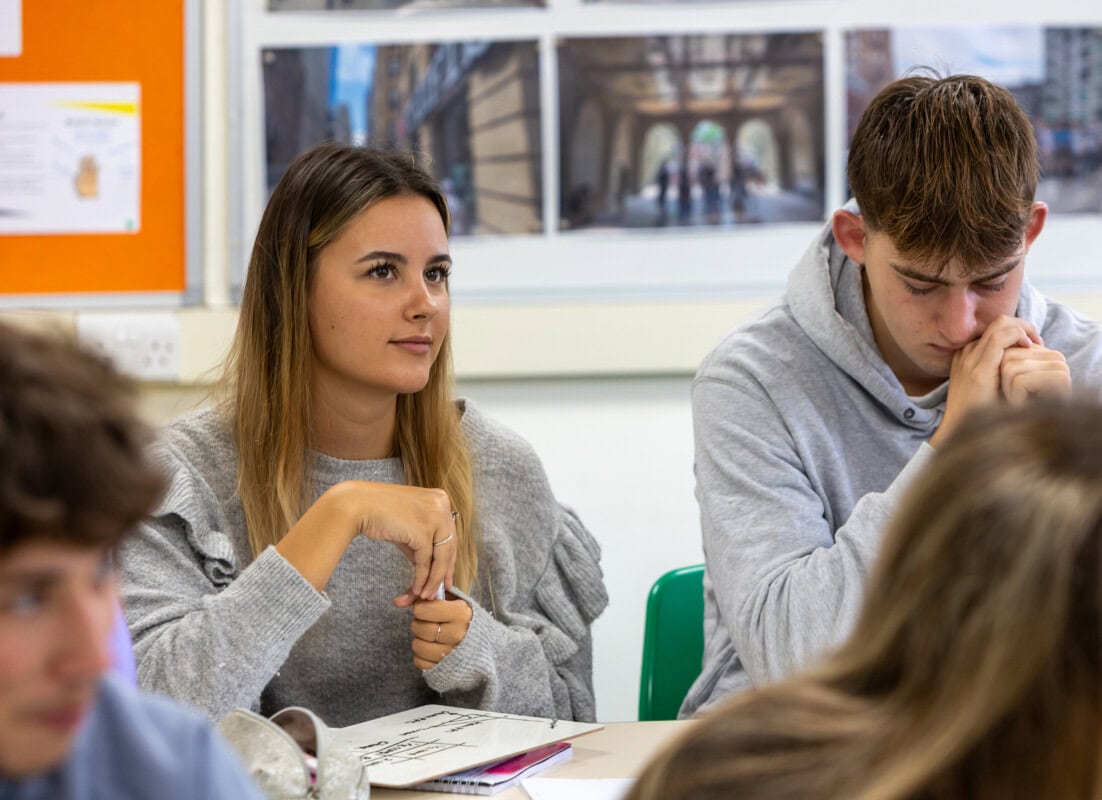 Students in a lesson
