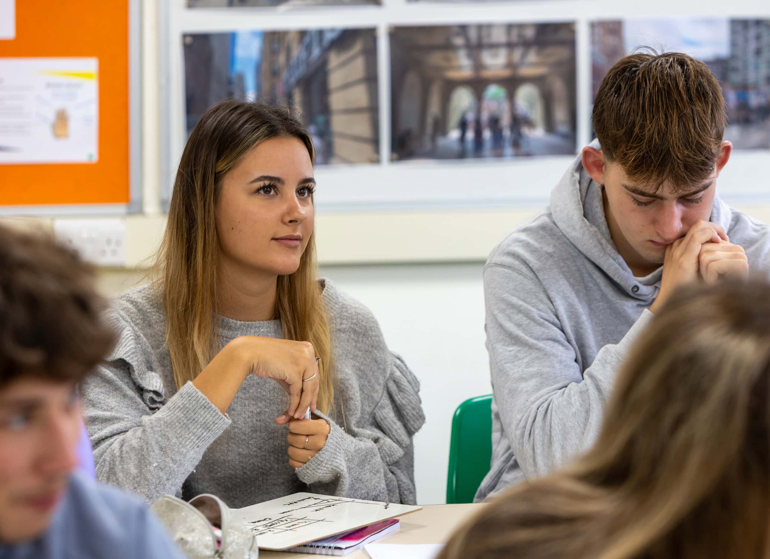 Students in a lesson