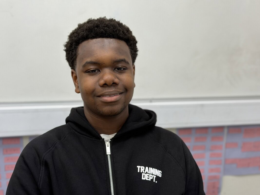 Student Andy smiling