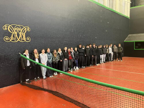 Group Shot By tennis nets at Hampton Court
