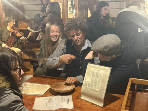 Sociology students on board the Titanic