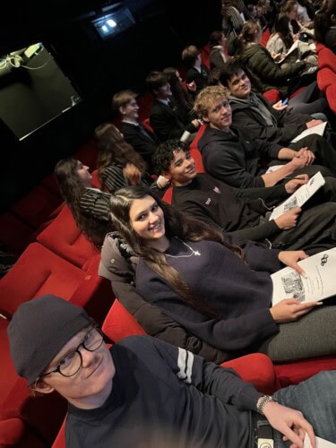 french A level students at the BFI