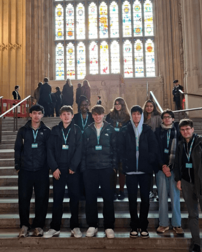Students On parliament Steps