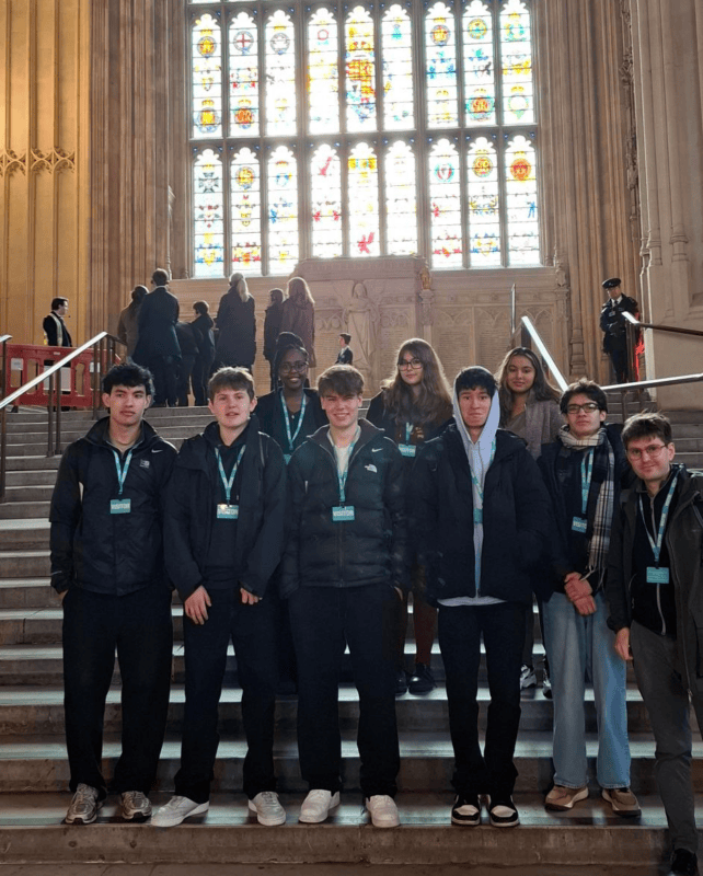 Students On parliament Steps