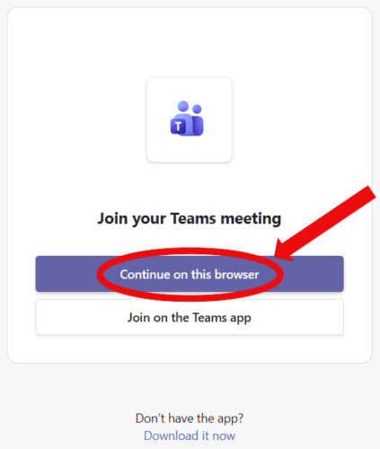 Join Teams For Course Interview