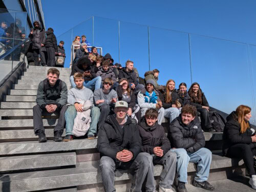 Students On The Step