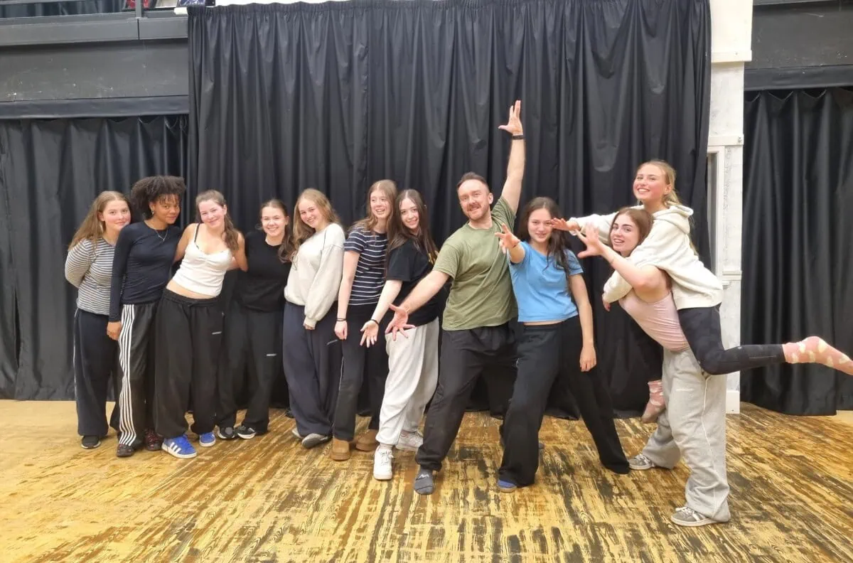 Drama students in a workshop