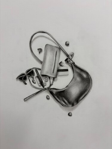 student artwork of a bag called untitled
