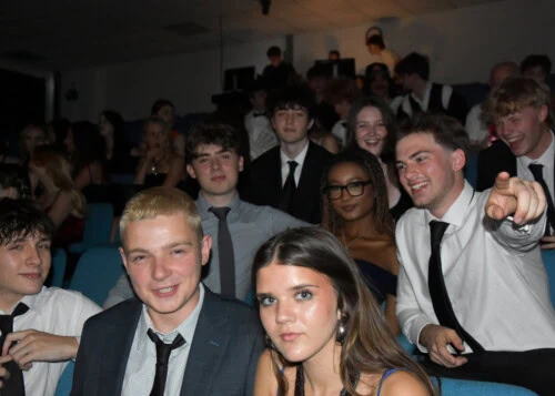 students in the audience at the esher oscars