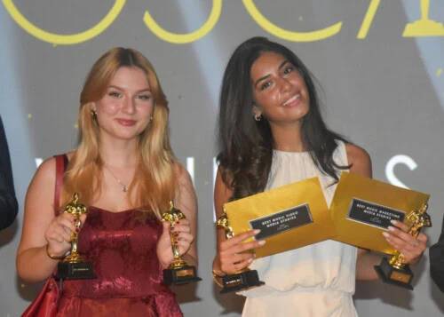 two female winners at the esher oscars