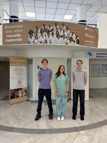 French Students Working In A Hospital