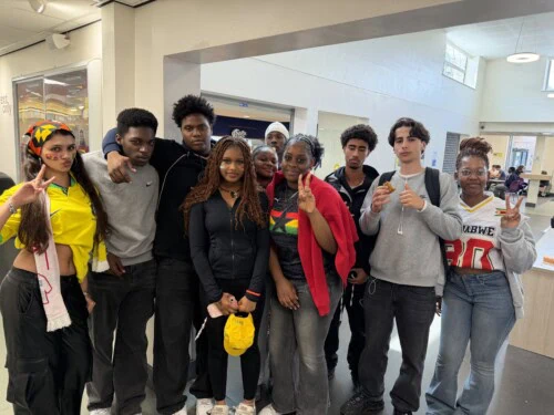 a group of students on culture day