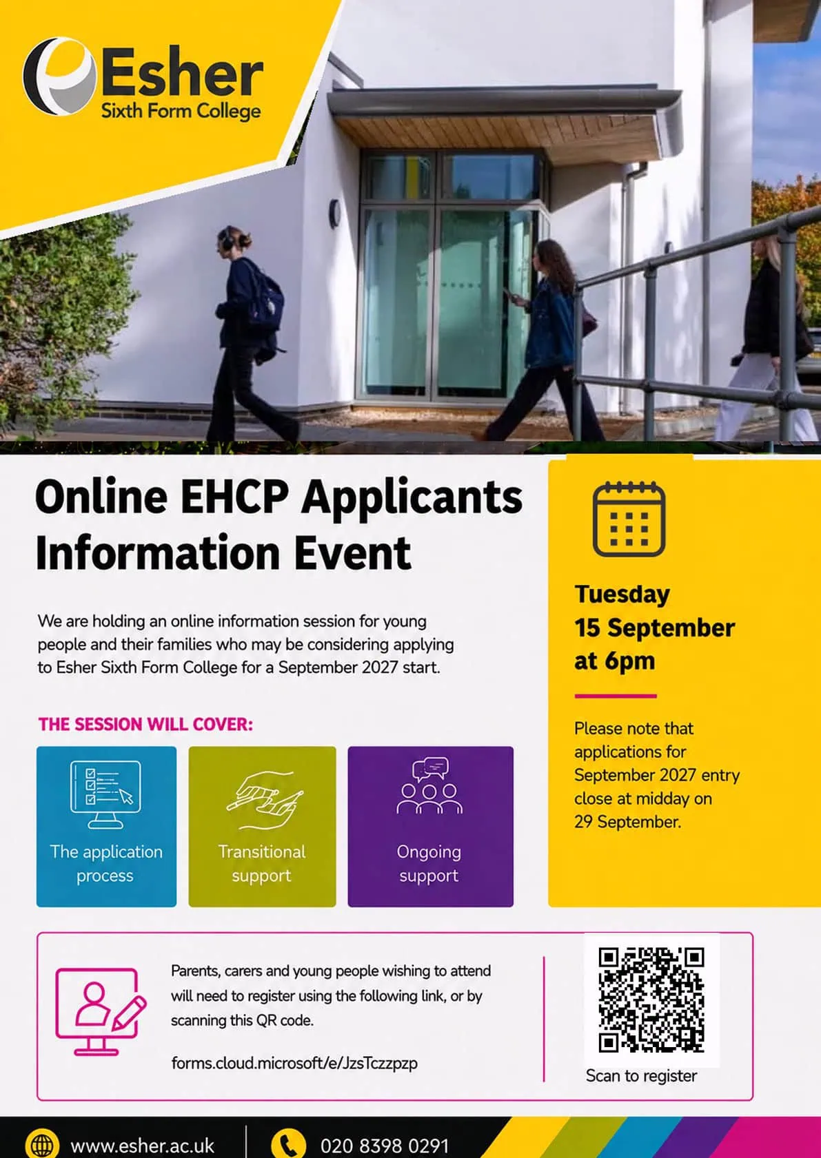 EHCP online event flyer